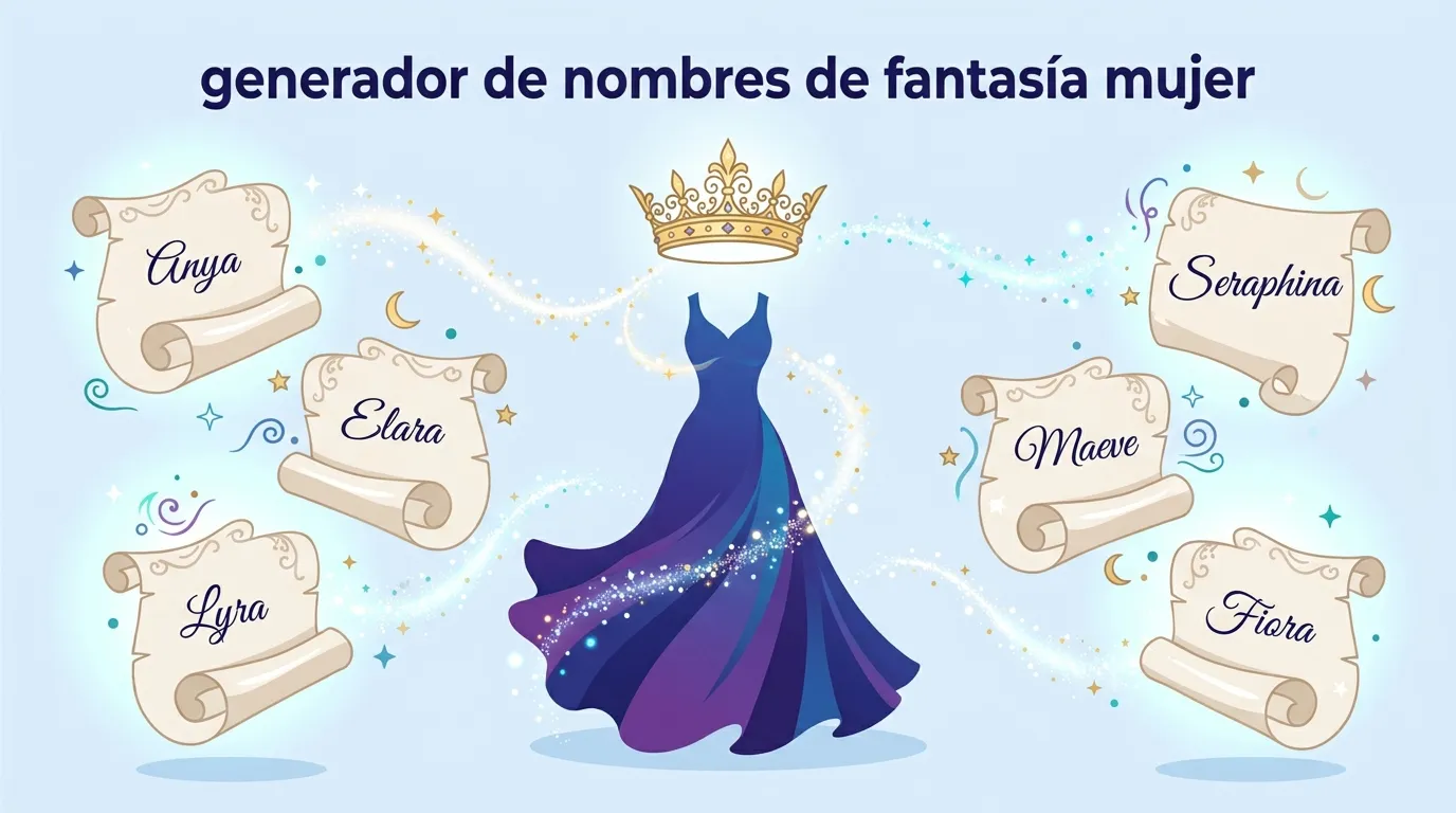 generador de nombres de fantasía mujer